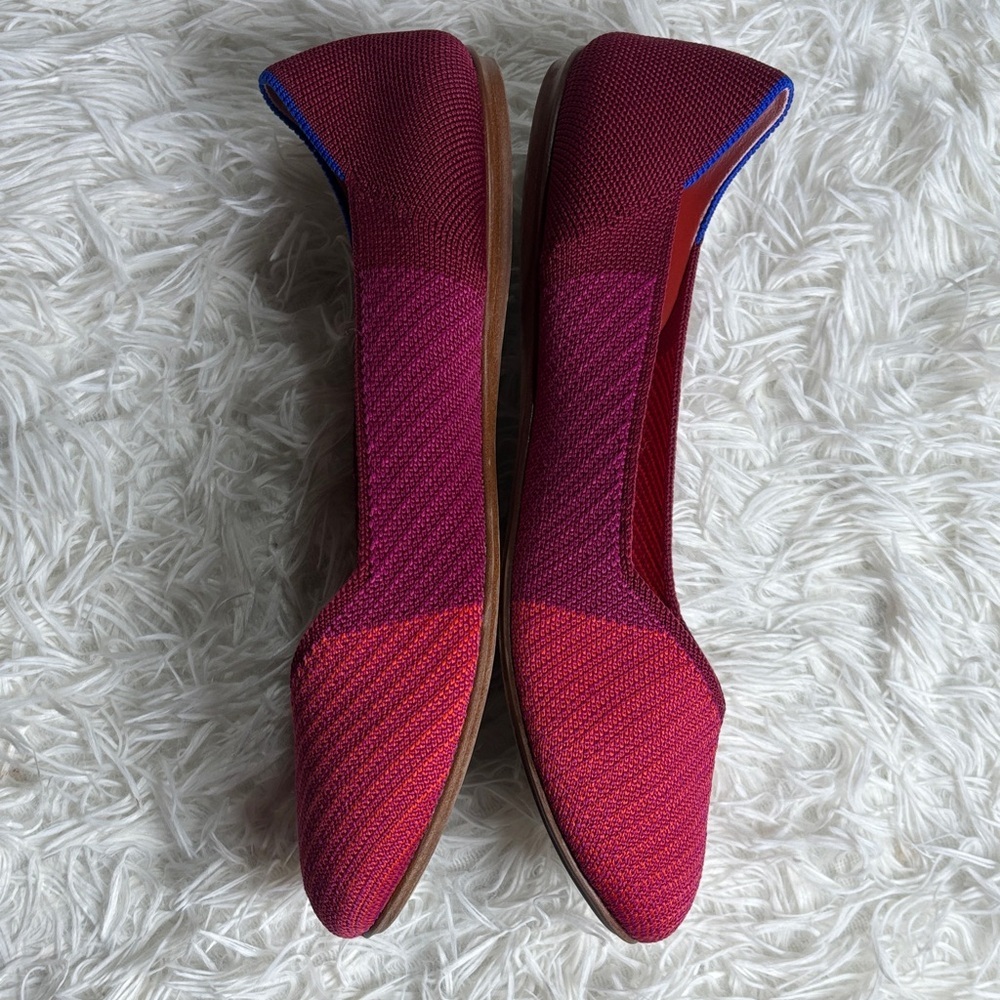 Rothy’s Women's The Flat in Pomegranate Pop in Pink - Picture 3 of 8
